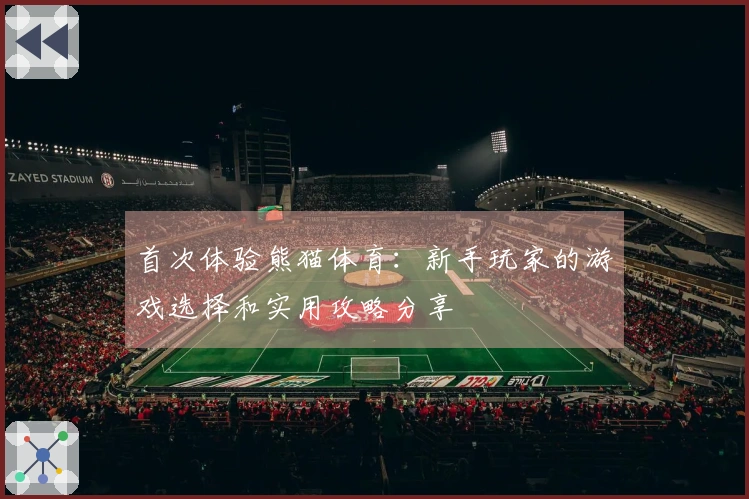 首次体验熊猫体育：新手玩家的游戏选择和实用攻略分享